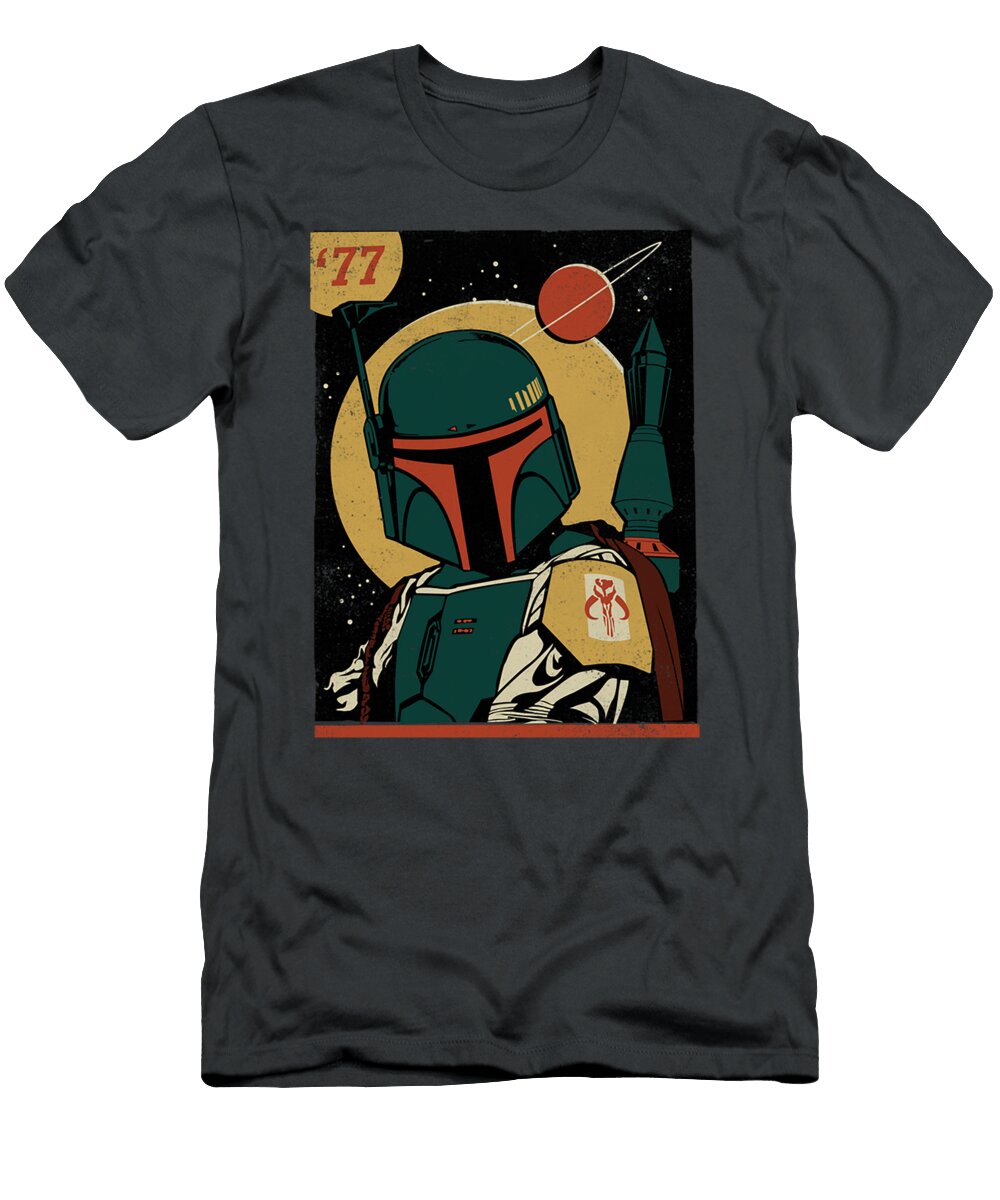 Star Wars Boba Fett Vintage Trading Card 77 Graphic Tommyz Jenna T-Shirt