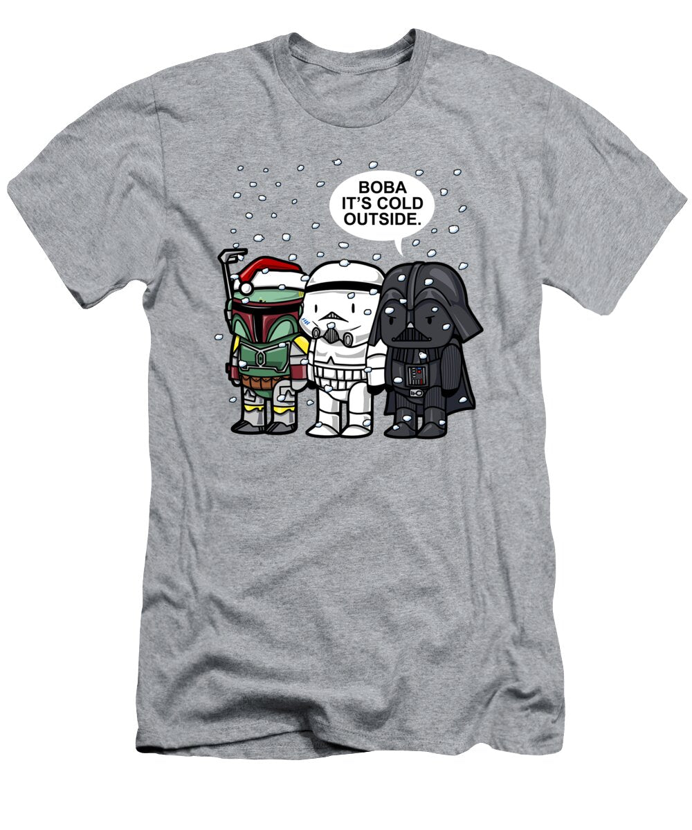 Star Wars Christmas Boba Its Cold Outside Graphic Russea Lilia T-Shirt