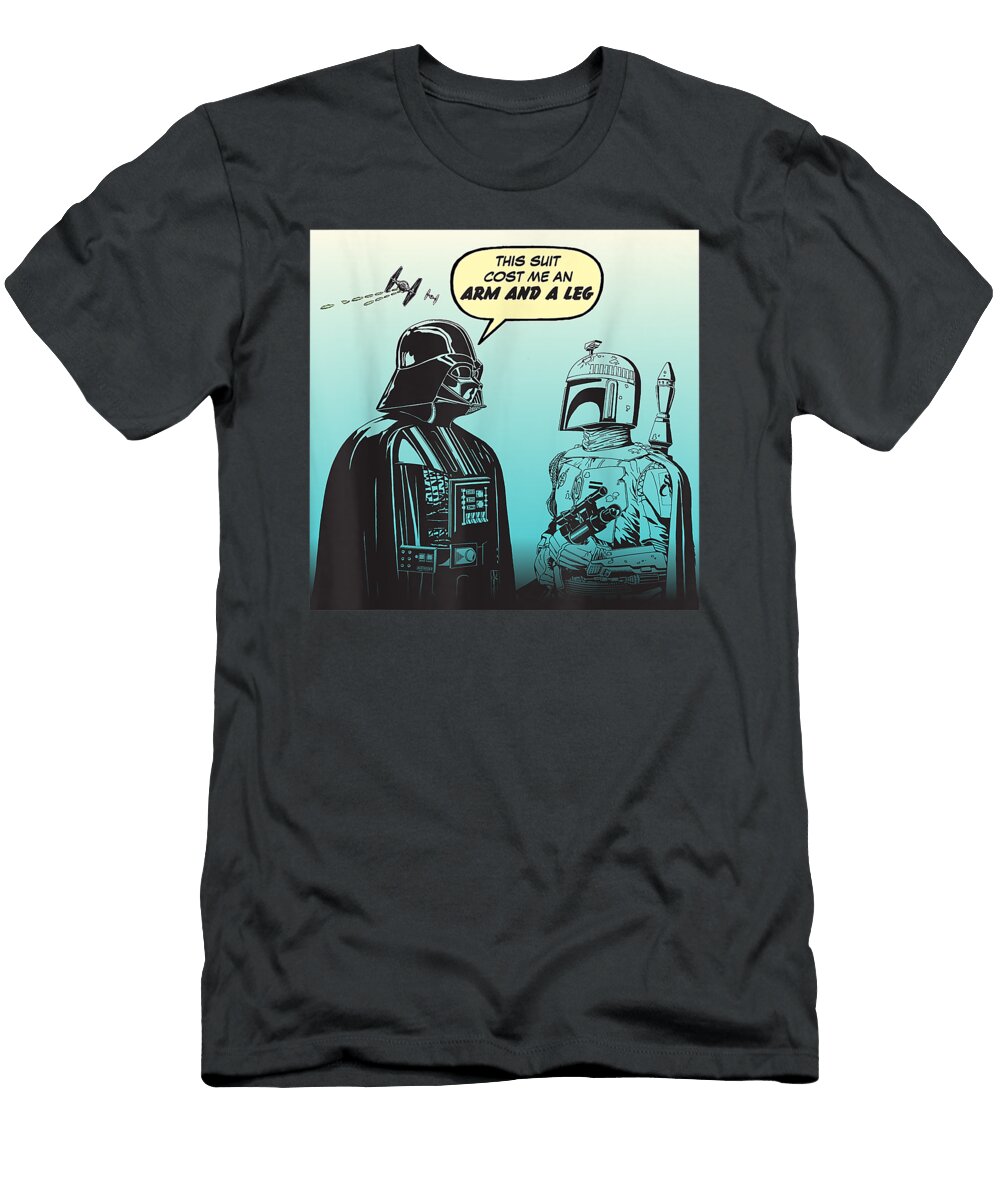 Star Wars Funny Darth Vader and Boba Fett Comic Arno Lya T-Shirt