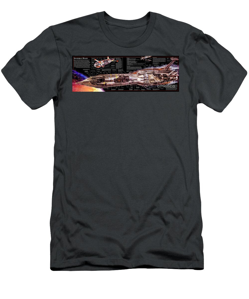Star Wars Invisible Hand Ship Cutaway Vladislav Shapovalenko T-Shirt