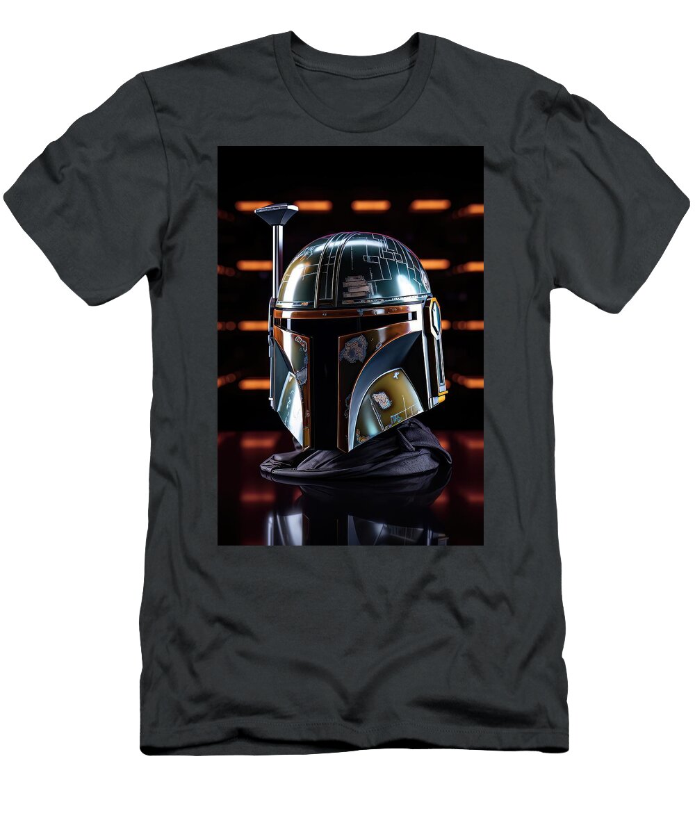 Star Wars Mandalorian Helmet 1 Sotiris Filippou T-Shirt