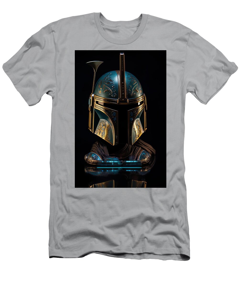 Star Wars Mandalorian Helmet 10 Sotiris Filippou T-Shirt