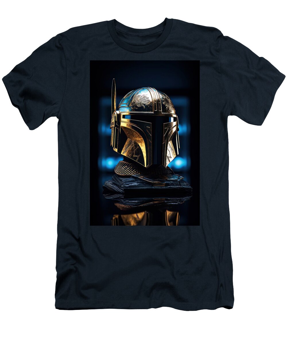 Star Wars Mandalorian Helmet 11 Sotiris Filippou T-Shirt
