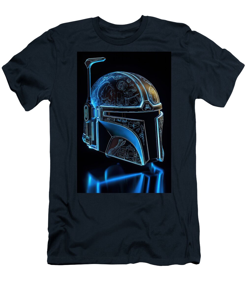 Star Wars Mandalorian Helmet 12 Sotiris Filippou T-Shirt