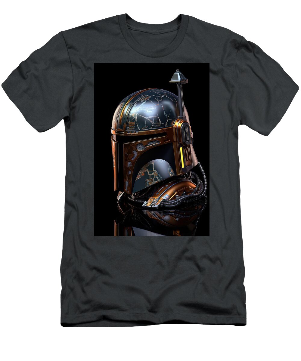 Star Wars Mandalorian Helmet 21 Sotiris Filippou T-Shirt