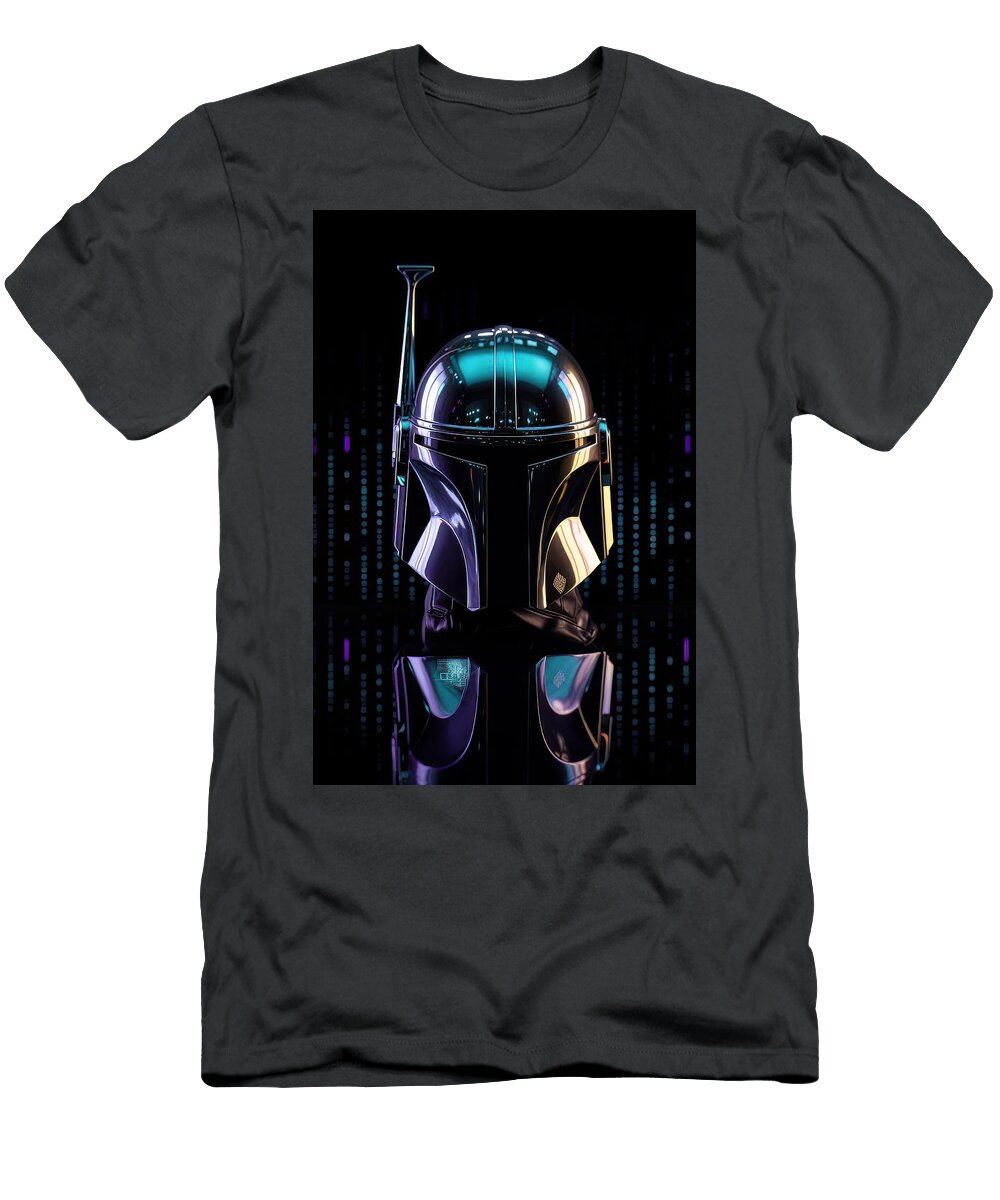 Star Wars Mandalorian Helmet 6 Sotiris Filippou T-Shirt