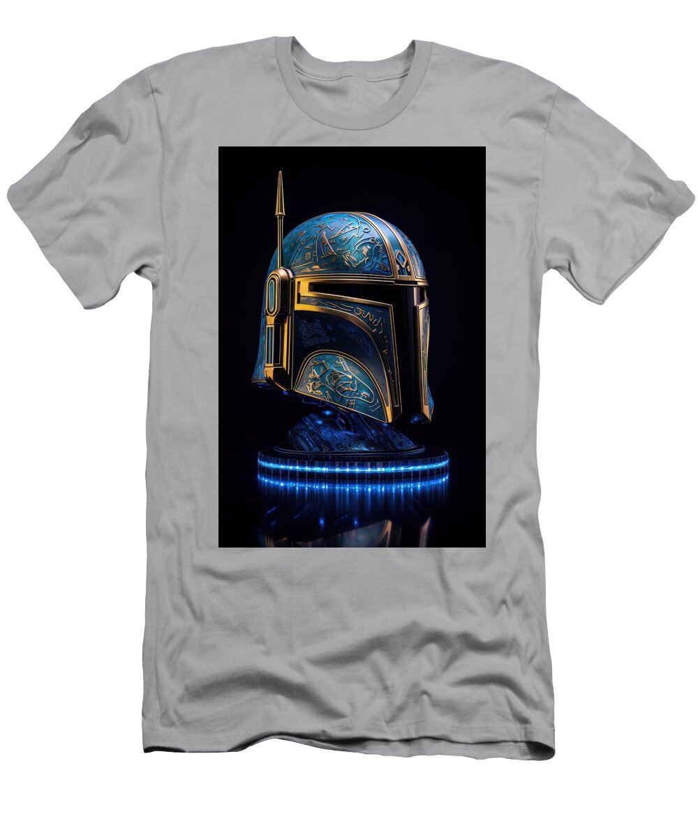 Star Wars Mandalorian Helmet 9 Sotiris Filippou T-Shirt