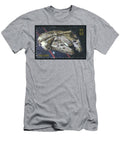Star Wars Millennium Falcon Stamp Art Rio Z T-Shirt