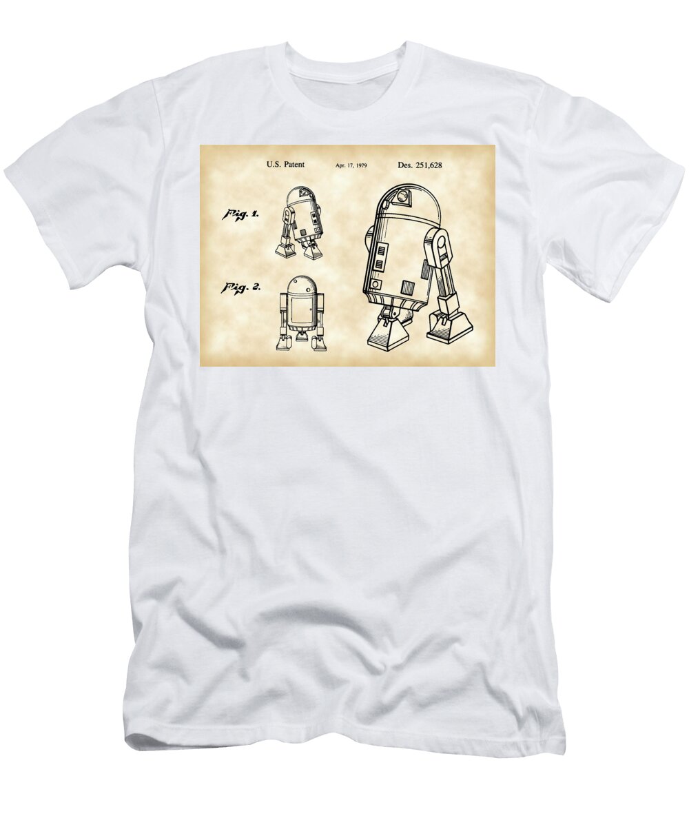 Star Wars R2 D2 Patent 1979 Stephen Younts T-Shirt
