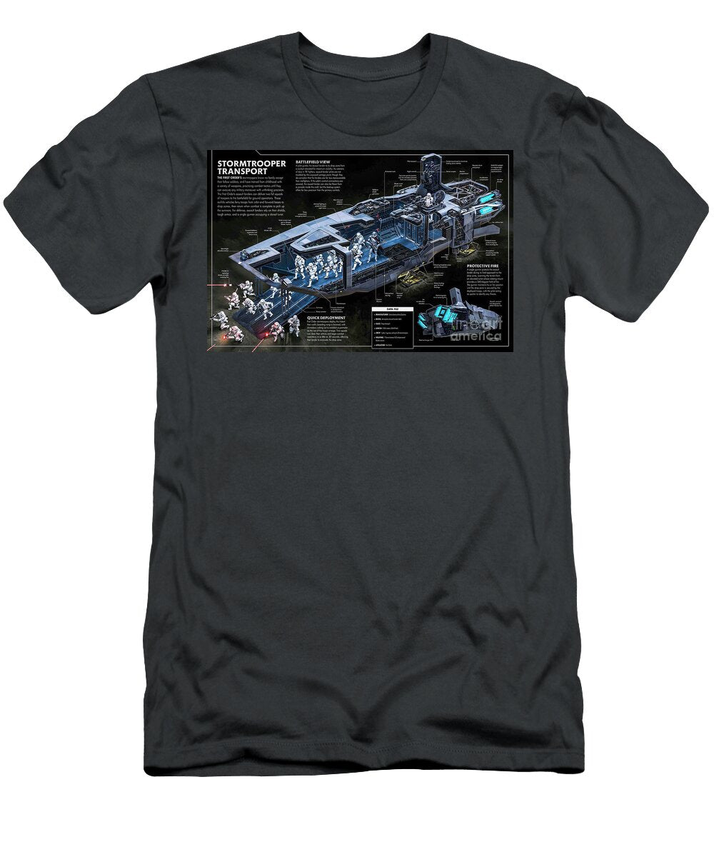 Star Wars Stormtrooper Transport Cutaway Vladislav Shapovalenko T-Shirt