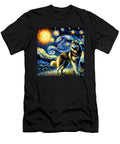 Starry Night Siberian Husky Dog Van Gogh Lover Job T-Shirt