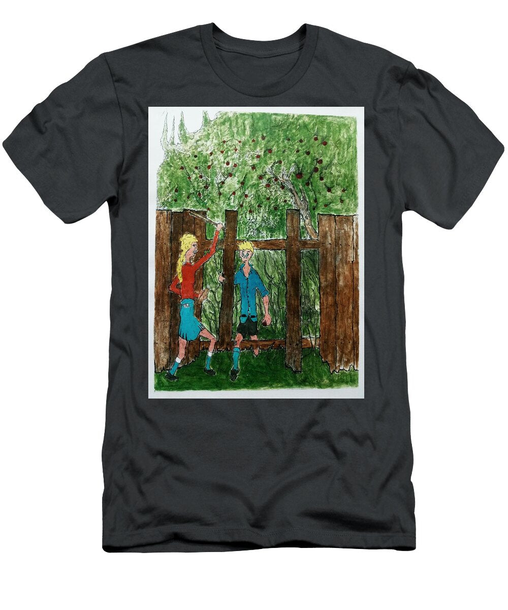 Stealing Apples Colin Lutman T-Shirt