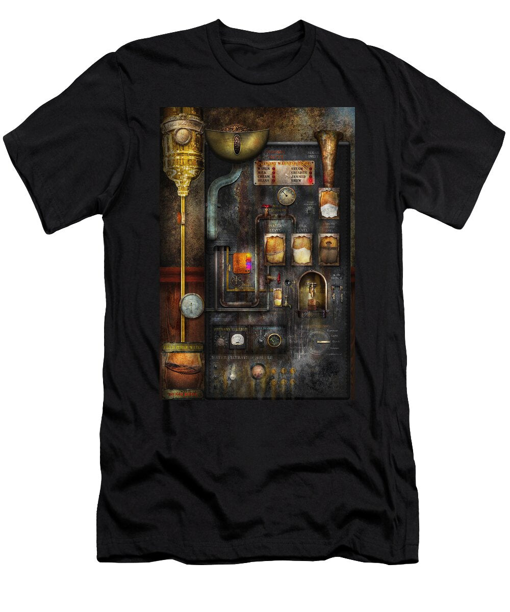 Steampunk All That for a Cup of Coffee Mike Savad T-Shirt
