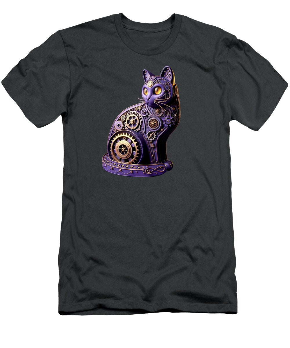 Steampunk Cat Lise Bilhaut T-Shirt