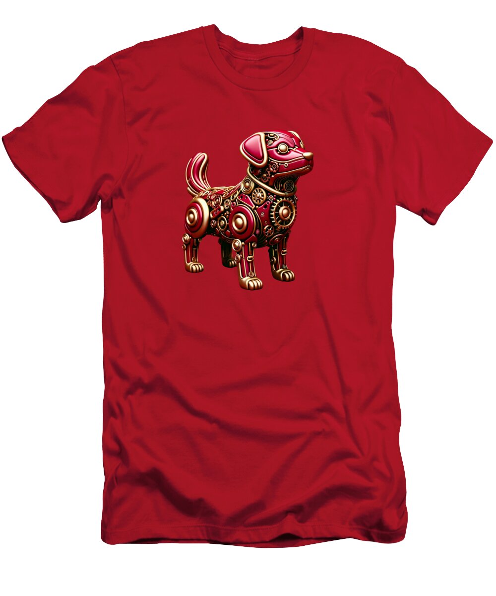 Steampunk Dog Lise Bilhaut T-Shirt