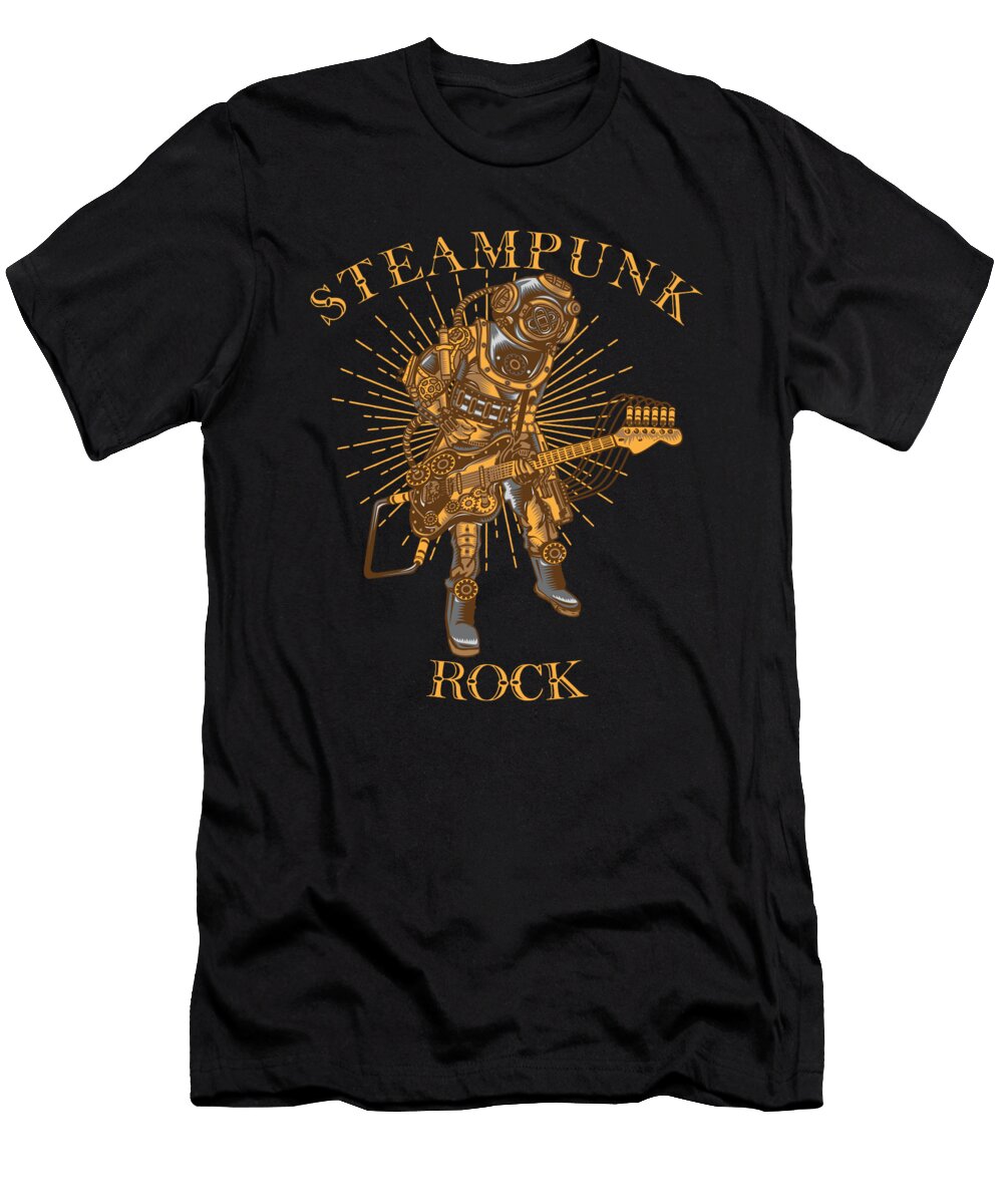 Steampunk Rock Scuba Guitarist Me T-Shirt