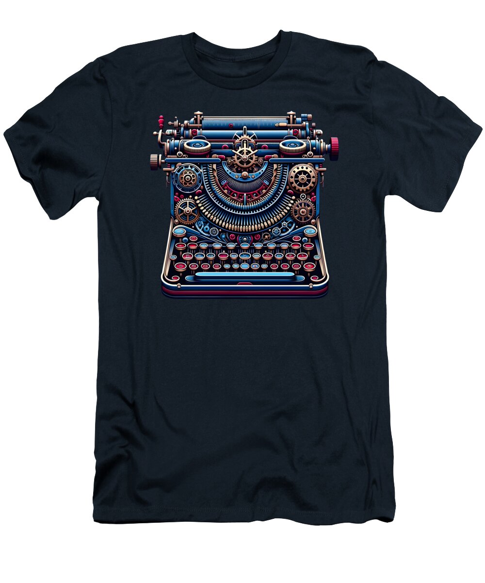 Steampunk Typewriter Lise Bilhaut T-Shirt