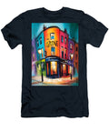 Step Into the Grove a Vibrant Abstract Celebration of Urban Nightlife Color and Energy Olfactoart Studio T-Shirt