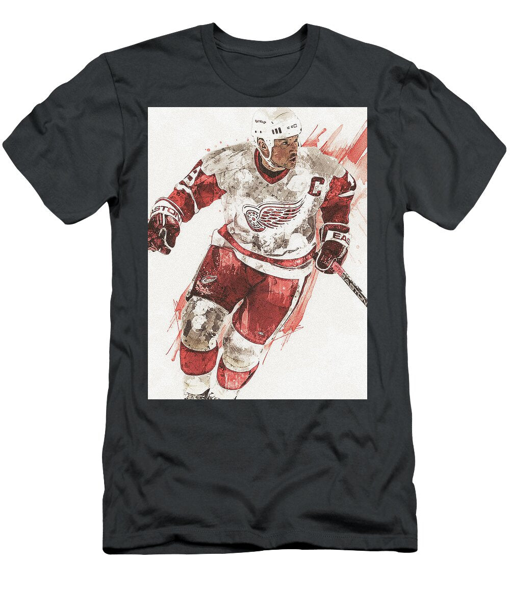 Steve Yzerman Detroit Red Wings Poster Willy Art T-Shirt