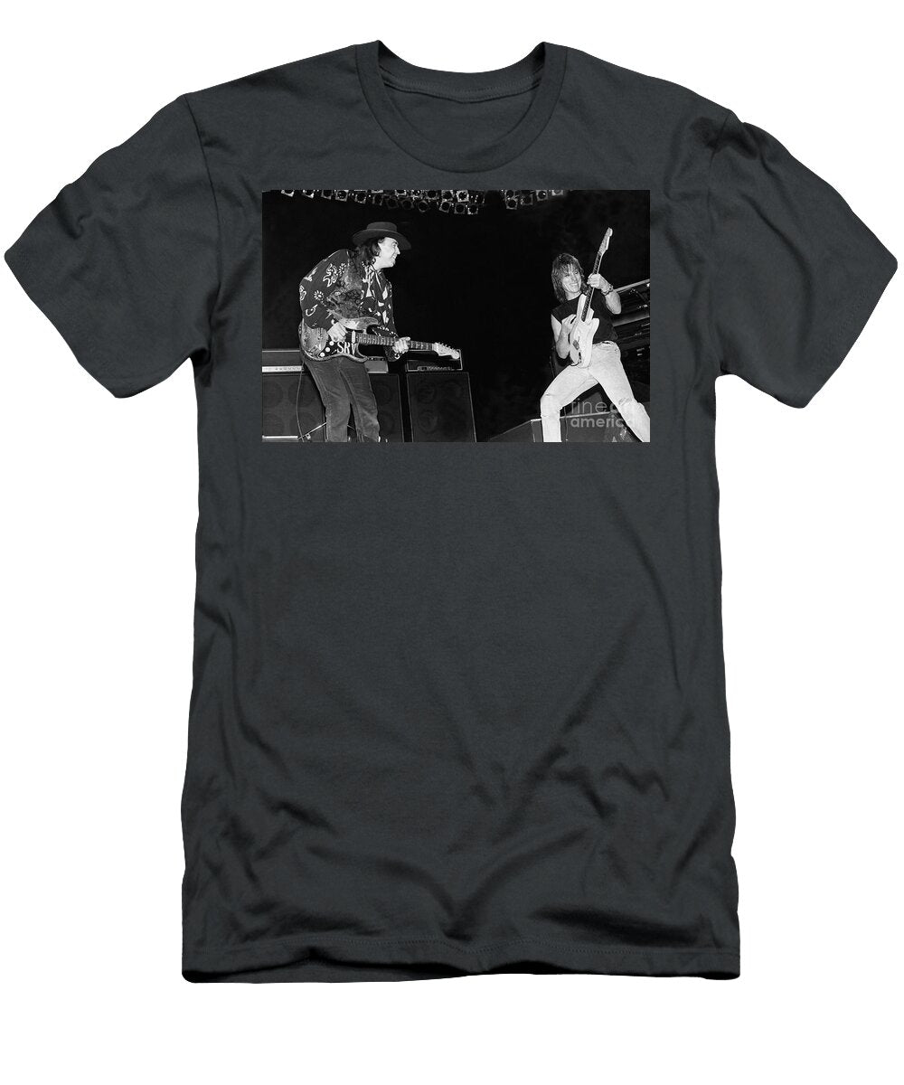 Stevie Ray Vaughan and Jeff Beck Concert Photos T-Shirt