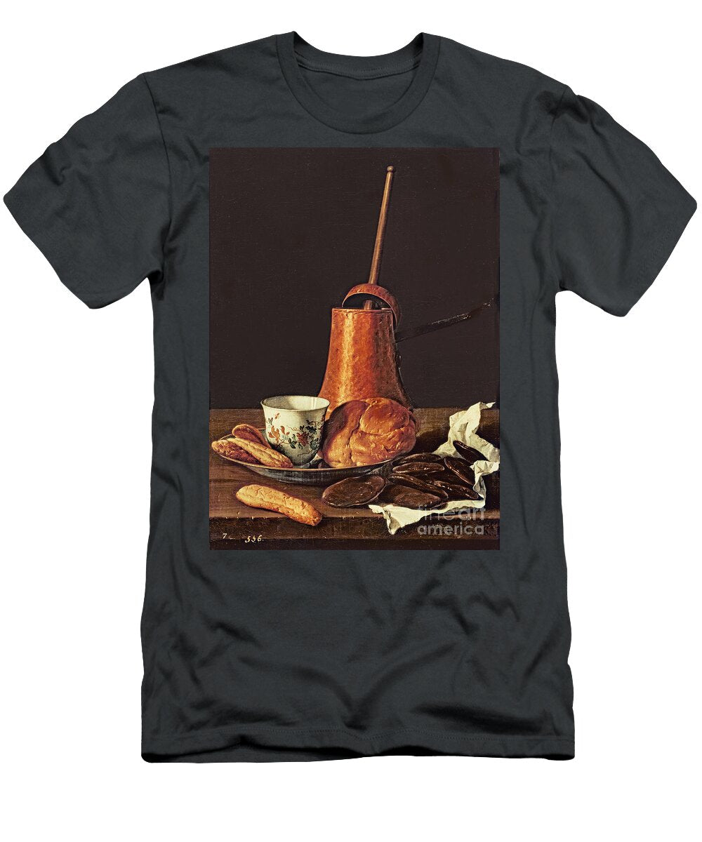 Still Life with a Drinking Chocolate Set 1770 Luis Egidio Menendez or Melendez T-Shirt