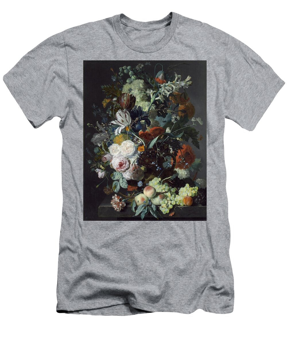 Still Life with Flowers and Fruit C Jan Van Huysum Dutch T-Shirt