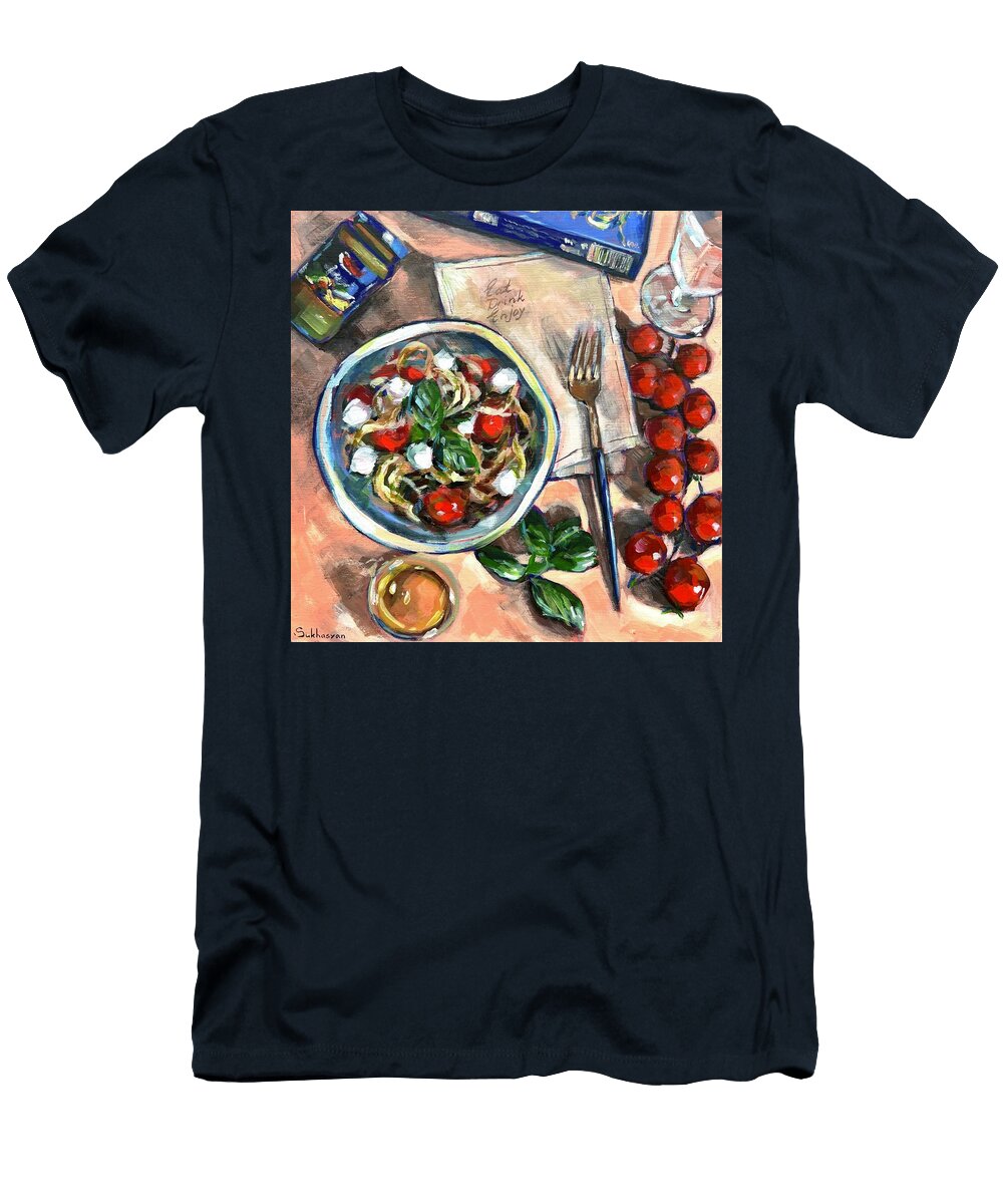 Still Life with Pasta and Tomatoes Victoria Sukhasyan T-Shirt