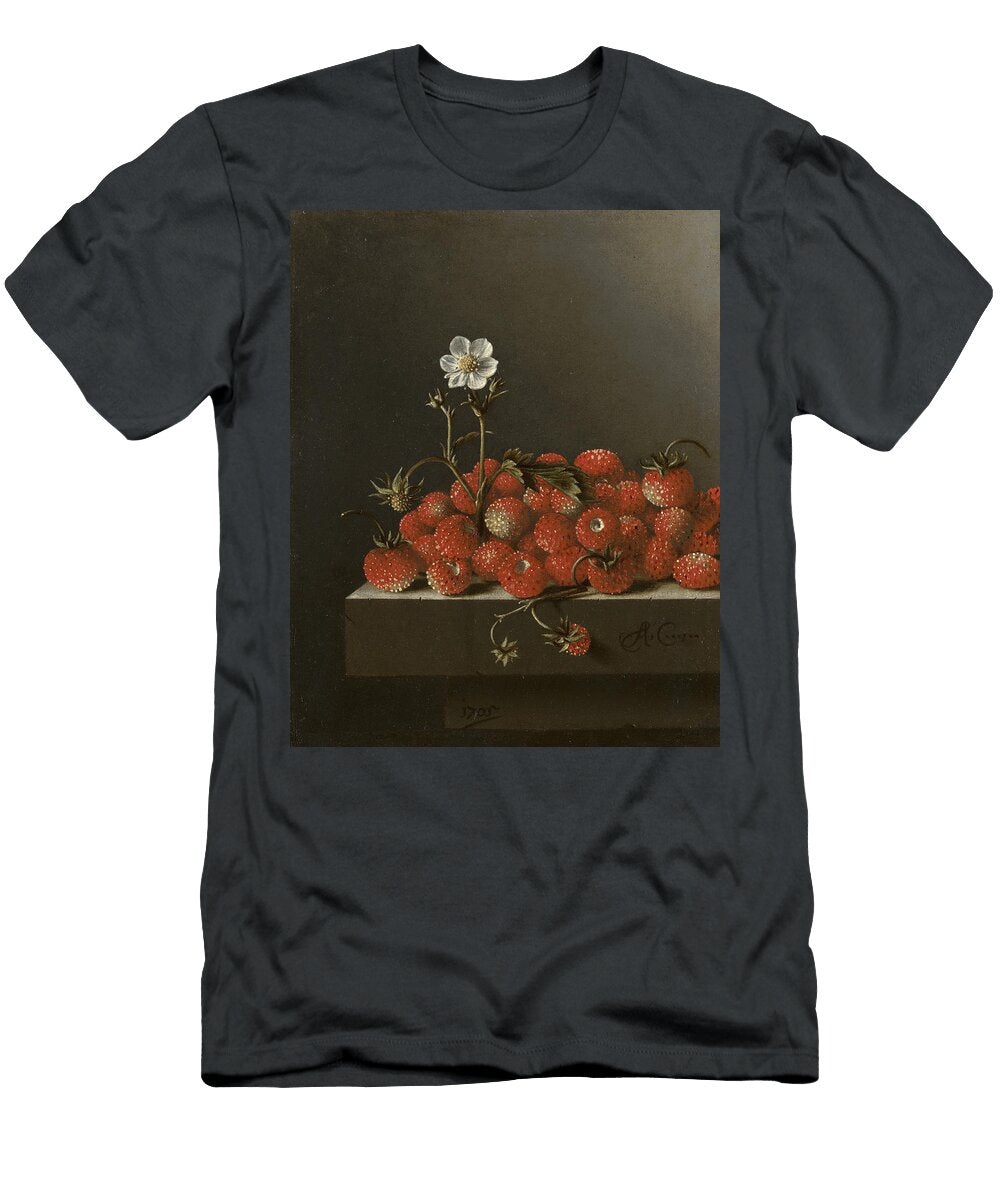 Still Life with Wild Strawberries Adriaen Coorte T-Shirt