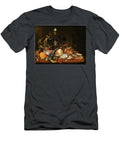 Still Life with Wine Fruit and Oysters Art Jan Davidsz De Heem Dutch T-Shirt