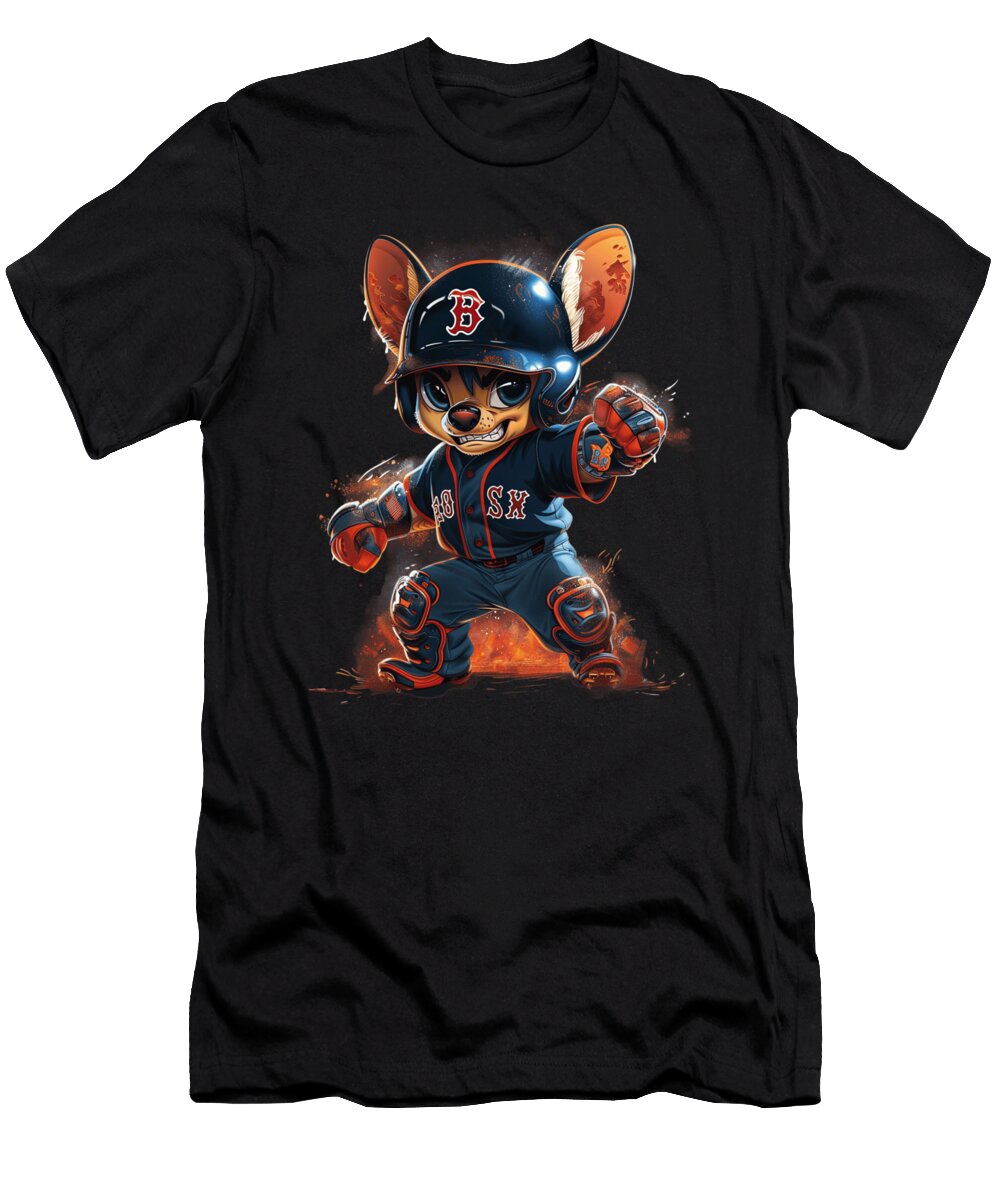 Stitch Vs Boston Red Sox Boston Baffled Batters Robertz Schuler T-Shirt
