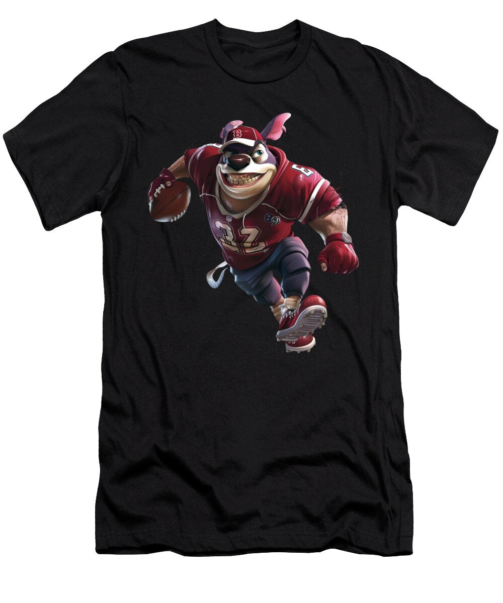 Stitch Vs Boston Red Sox Logo Disney Meets MLB Rush T-Shirt