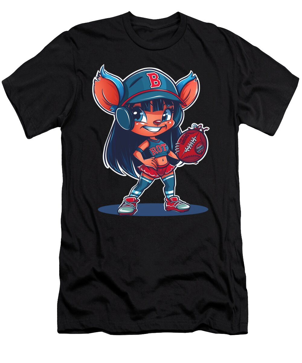 Stitch Vs Boston Red Sox Monster Mitt Magic Robertz Schuler T-Shirt