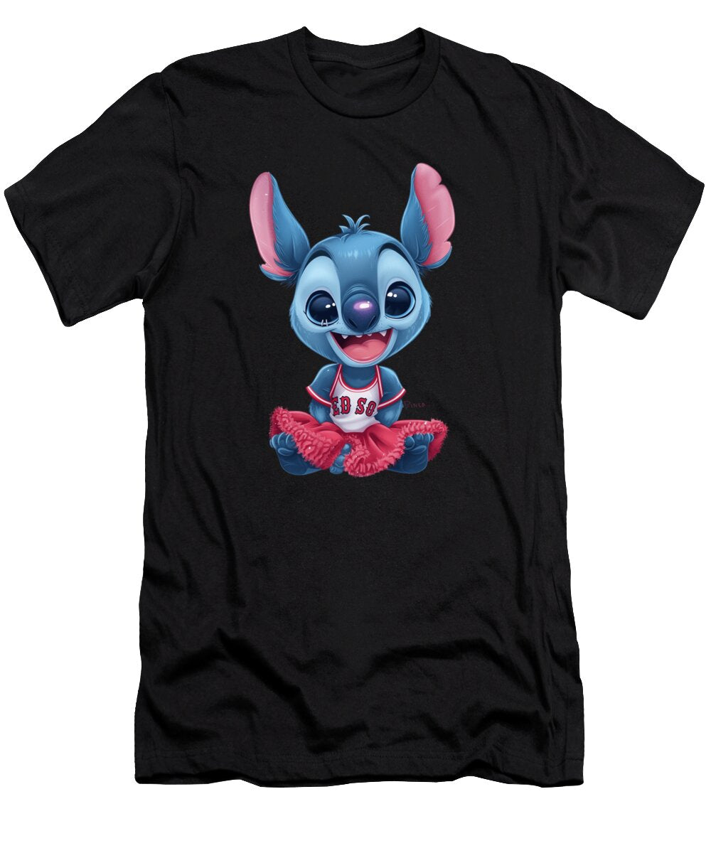 Stitch Vs Boston Red Sox Stitch Slams Sox Robertz Schuler T-Shirt