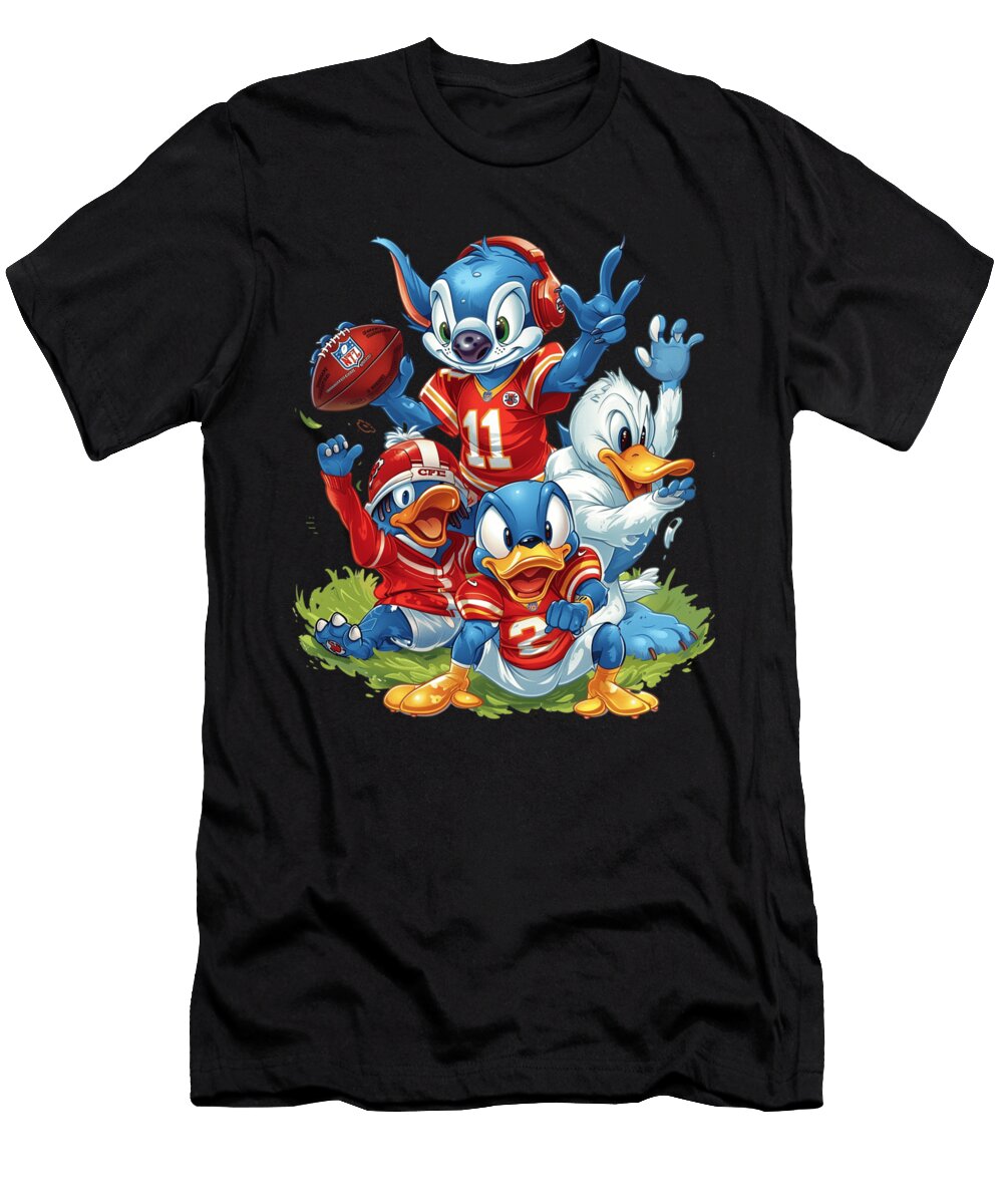 Stitch Vs Chiefs Merge Cecils Willis T-Shirt
