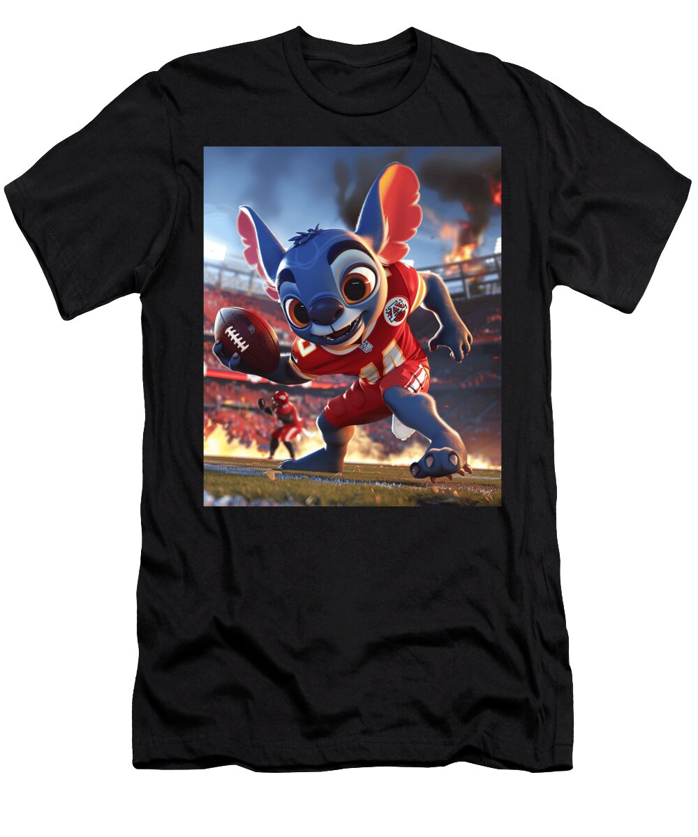 Stitch Vs Chiefs Mix Cecils Willis T-Shirt