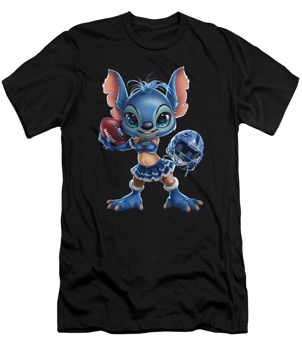 Stitch Vs Chiefs Tussle Cecils Willis T-Shirt