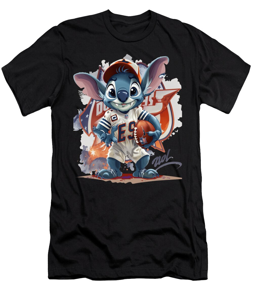 Stitch Vs Houston Astros Crafty Create Cecils Willis T-Shirt