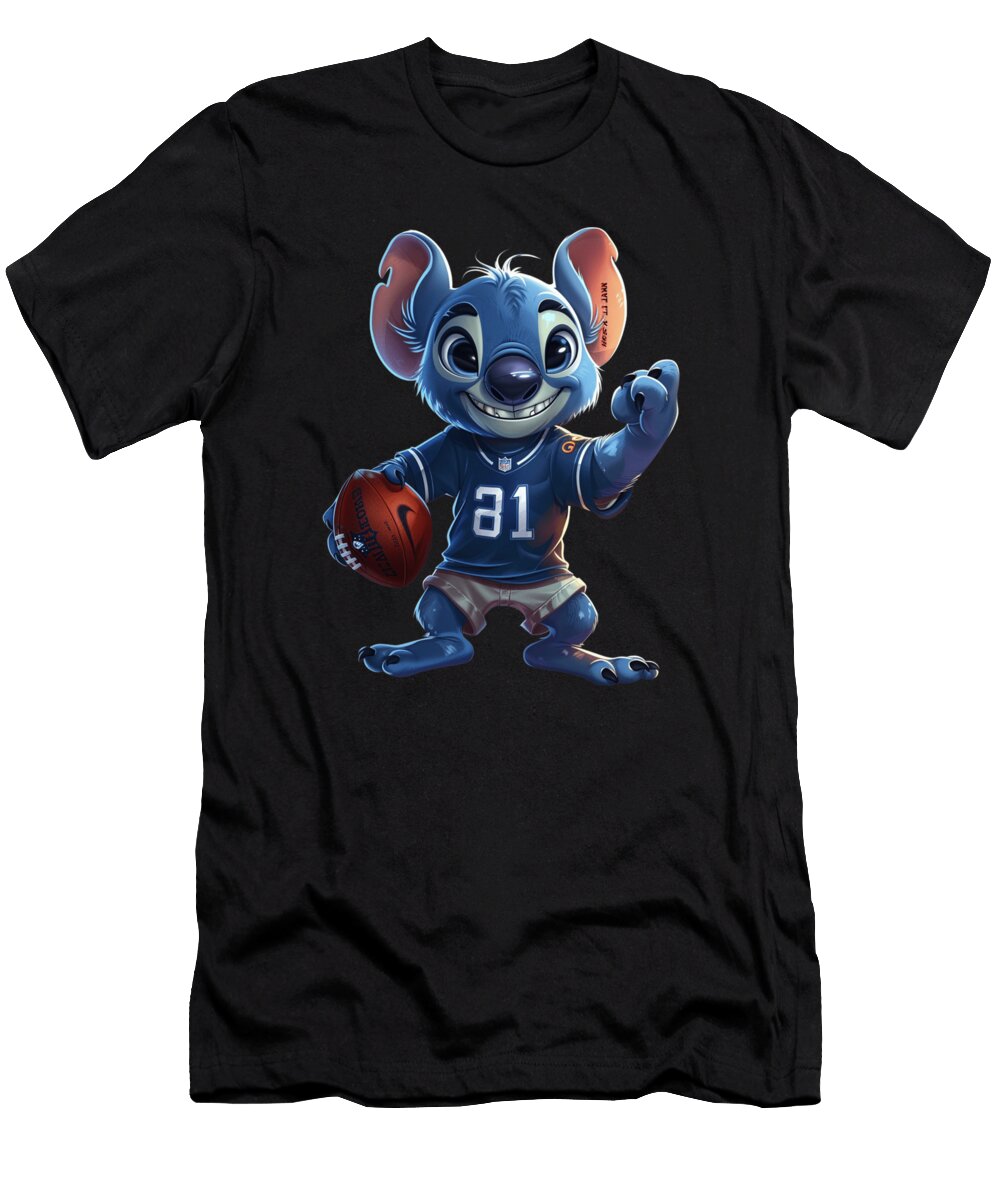 Stitch Vs Kansas City Royals Intergalactic Inning Invader Robertz Schuler T-Shirt