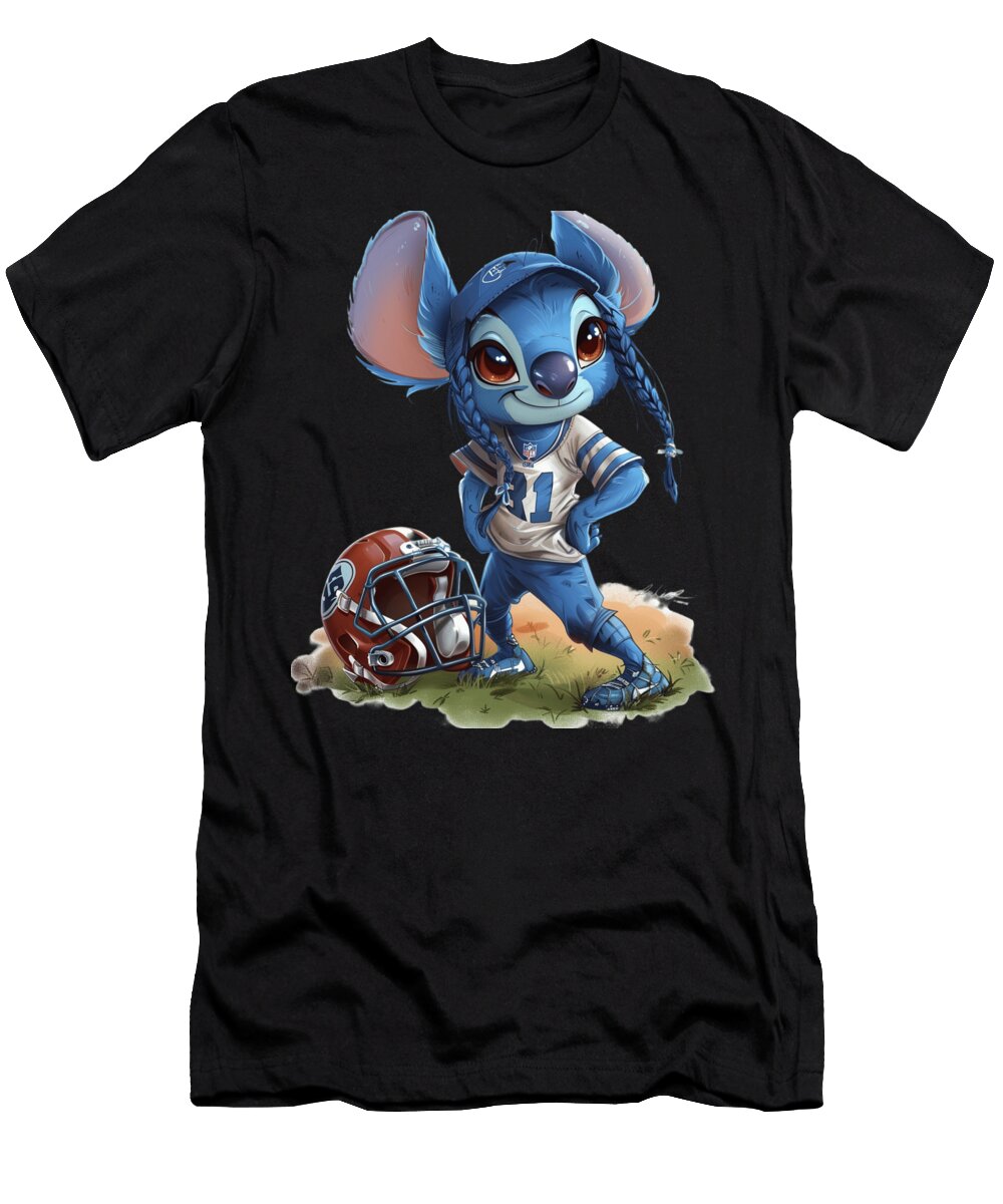 Stitch Vs Kansas City Royals Out of World Outfielder Robertz Schuler T-Shirt