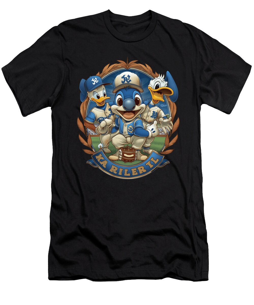 Stitch Vs Kansas City Royals Royals Rally Roars Robertz Schuler T-Shirt