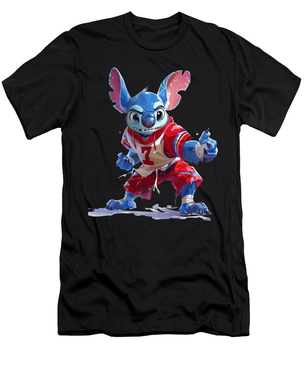 Stitch Vs Kansas City Royals Space Scrambler Score Robertz Schuler T-Shirt