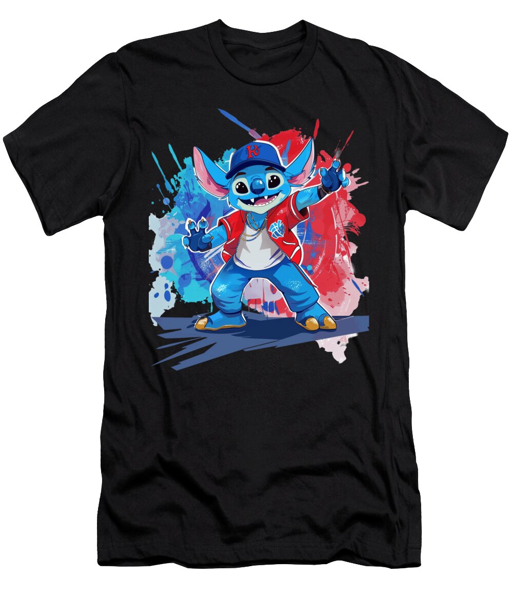 Stitch Vs Kansas City Royals Stitch Saves Series Robertz Schuler T-Shirt