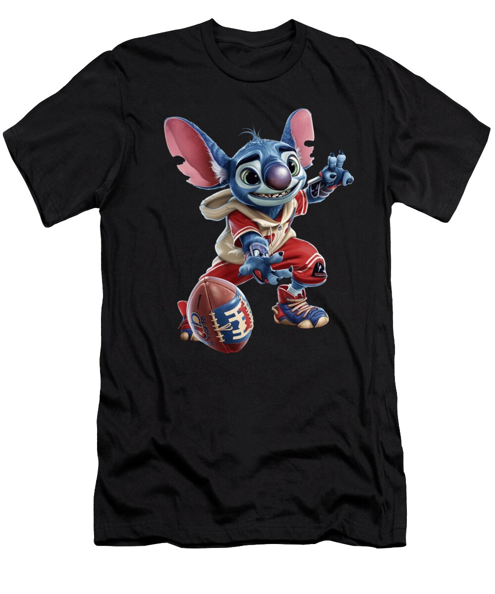 Stitch Vs Kansas City Royals Stitch Spectacular Steal Robertz Schuler T-Shirt