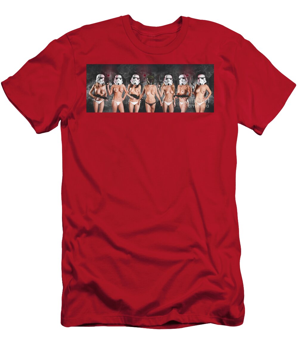 Stormtrooper Helmets on Bikini Models Jt Photodesign T-Shirt