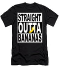 Straight Outta Bananas Funny Popular Quote Barefoot Bodeez Art T-Shirt