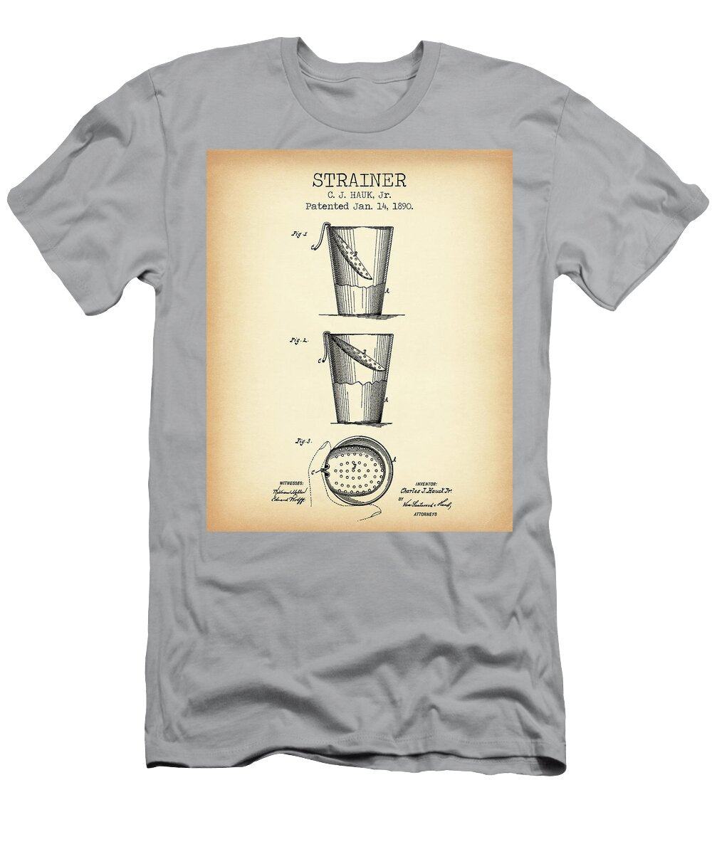 Strainer Vintage Patent Denny H T-Shirt