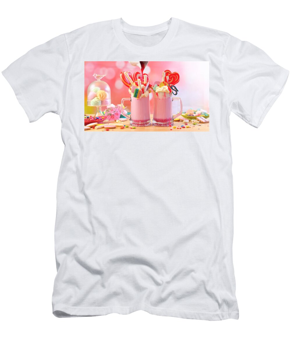 Strawberry Freak Shakes Milkshakes Milleflore Images T-Shirt