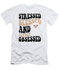 Stressed Blessed and Alpaca Obsessed Vicuna Guanaco Alpaca Marco Rothe T-Shirt