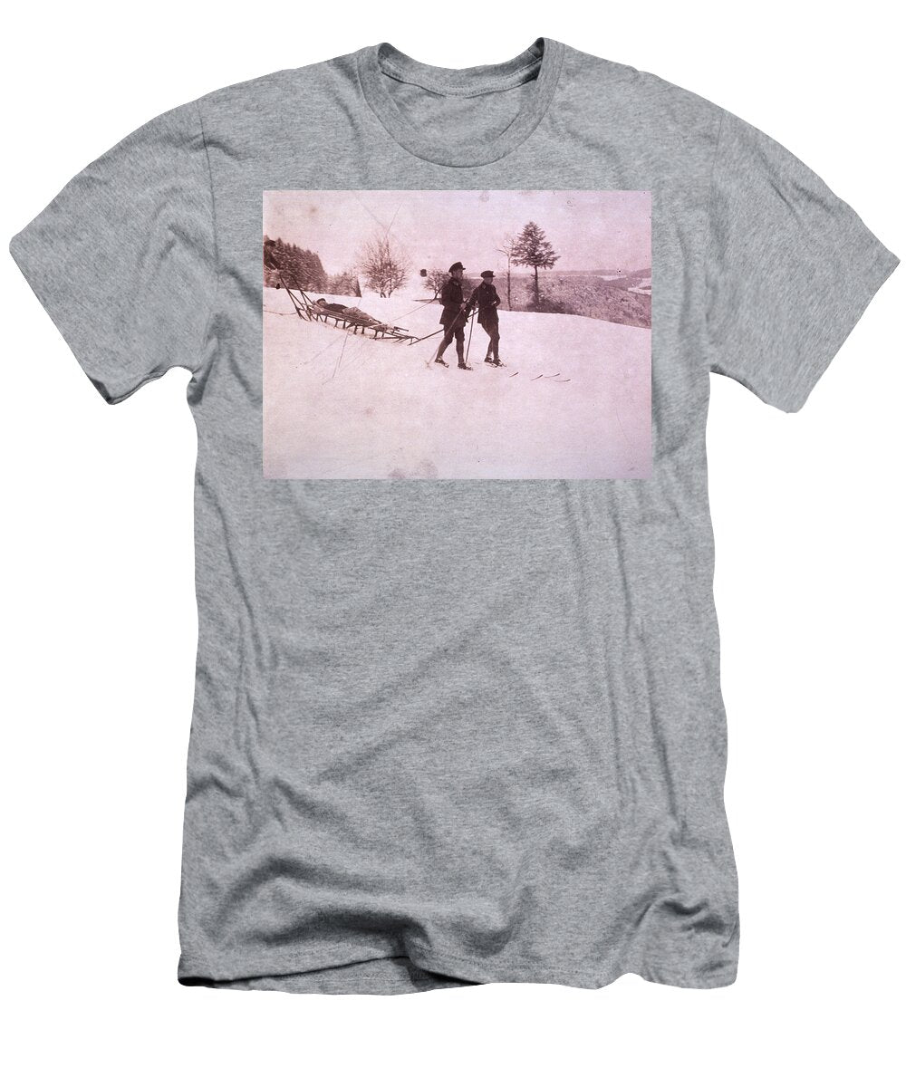 Stretchers Litter for Use in Snow Celestial Images T-Shirt