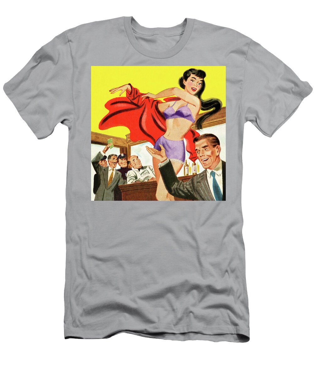 Stripper in a Tavern Csa Images T-Shirt